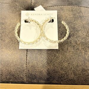 Kendra Scott Gold Textured Hoop Earrings